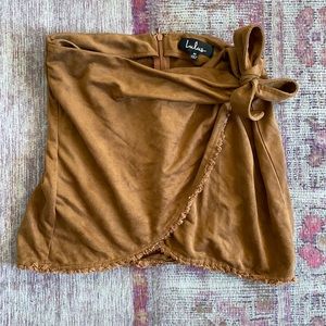 Lulus brown skirt